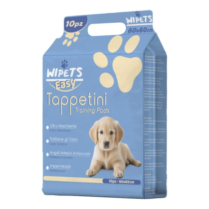 Wipets Easy Tappetini Assorbenti per Animali Domestici 60x90 cm 10 Pezzi - IDROFIL