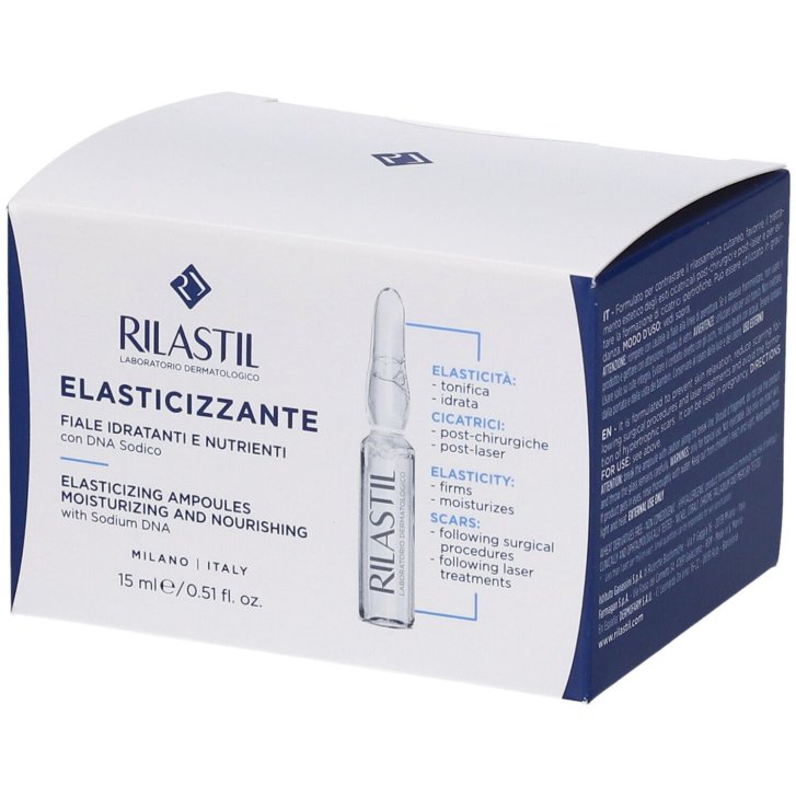 Rilastil Elasticizzante Fiale Viso e Corpo Tonificanti e Idratanti 10 x 1,5 ml - Rilastil