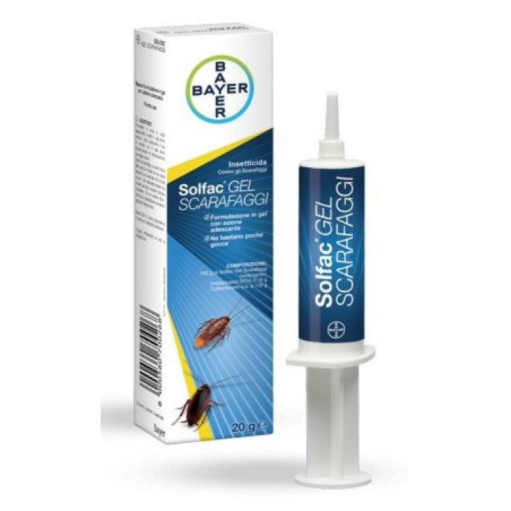 Solfac Gel Insetticida contro Scarafaggi e Blatte 20g - Bayer Solfac Gel Insetticida contro Scarafaggi e Blatte 20g - Bayer