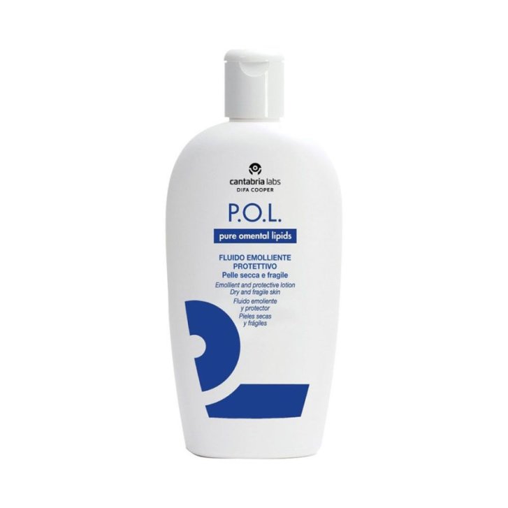 P.O.L. Fluido Emolliente Protettivo Riparatore per Pelle Fragile e Secca con Lipidi di Omento Vitamina E e Allantoina 300 ml - Difa Cooper