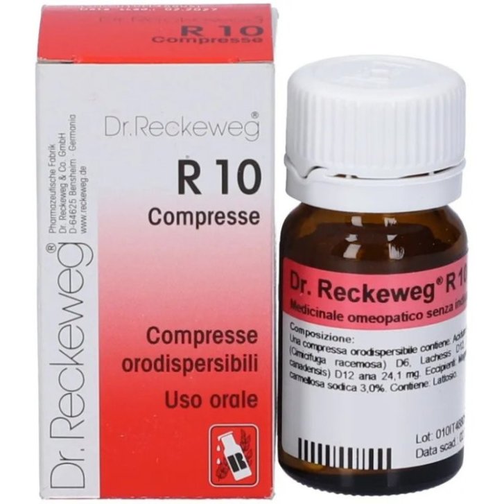 Reckeweg R10 Medicinale Omeopatico Climaterio Vampate e Cicli Irregolari 100 Compresse Orodispersibili - Dr. Reckeweg