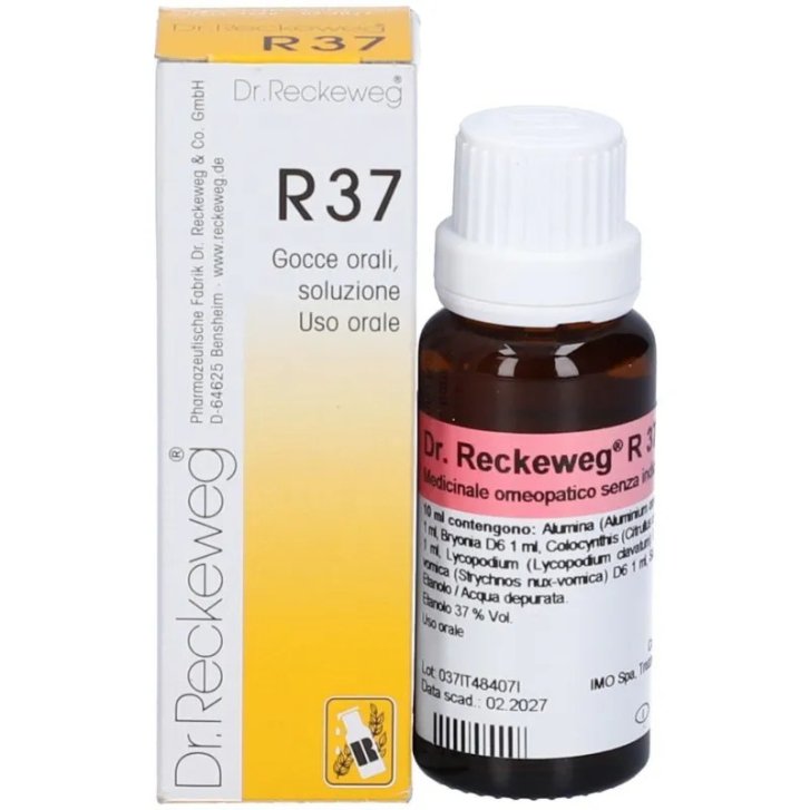 Reckeweg R37 Medicinale Omeopatico Gocce per Coliche Addominali e Intestinali 22ml - Dr. Reckeweg