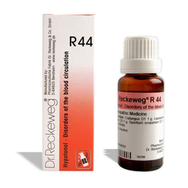 Reckeweg R44 Rimedio Omeopatico Gocce Ipotensione e Distonia Neurovegetativa 22ml - Dr. Reckeweg