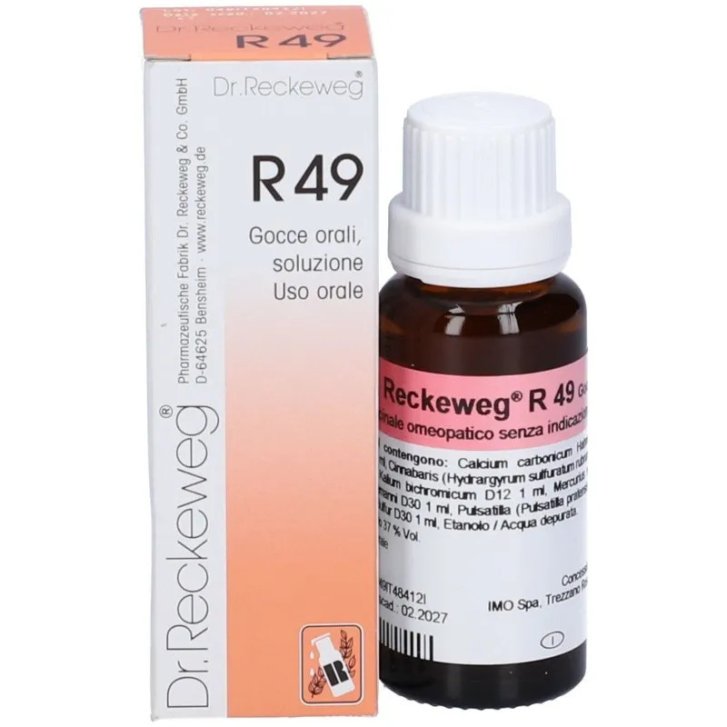 R49 Rimedio Omeopatico Gocce per Riniti e Sinusiti 22ml - Dr. Reckeweg