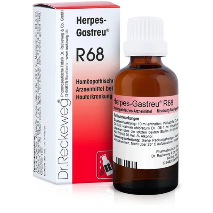 Reckeweg R68 Medicinale Omeopatico Gocce per Herpes Zoster e Varicella 22ml - Dr. Reckeweg