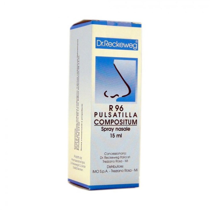 R96 Pulsatilla Compositum Spray Nasale Omeopatico per Raffreddore senza Conservanti 15ml - Dr. Reckeweg R96 Pulsatilla Compositum Spray Nasale Omeopatico per Raffreddore senza Conservanti 15ml - Dr. Reckeweg