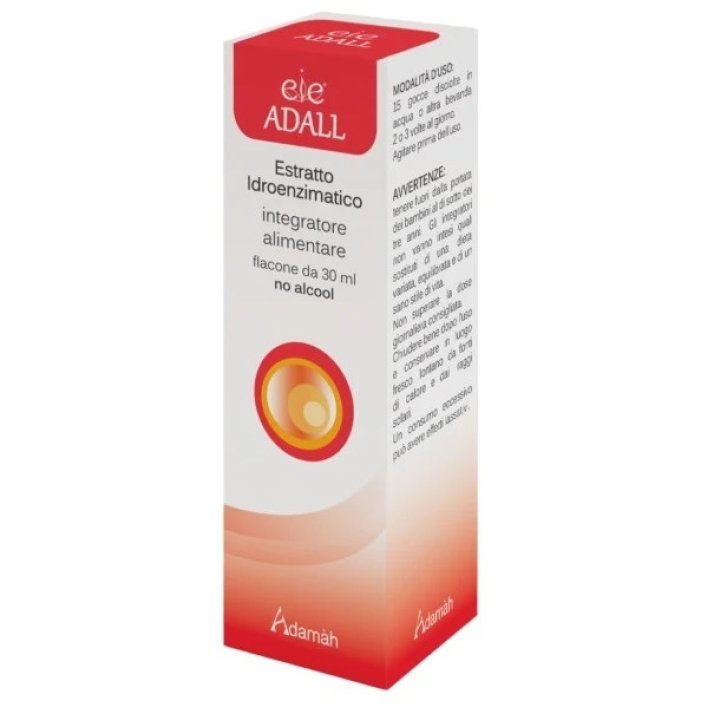 EIE Adall Integratore Gocce per Benessere di Naso e Gola Estratto Idroenzimatico 30ml - Adamah
