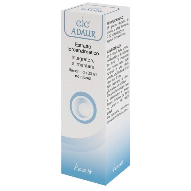 Adaur EIE Integratore Drenante con Frassino Betulla e Aloe Gocce 30ml - ADAMAH