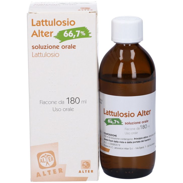 Lattulosio Alter Lassativo Osmotico Soluzione Orale per Stitichezza 66,7% 180ml - Laboratori Alter