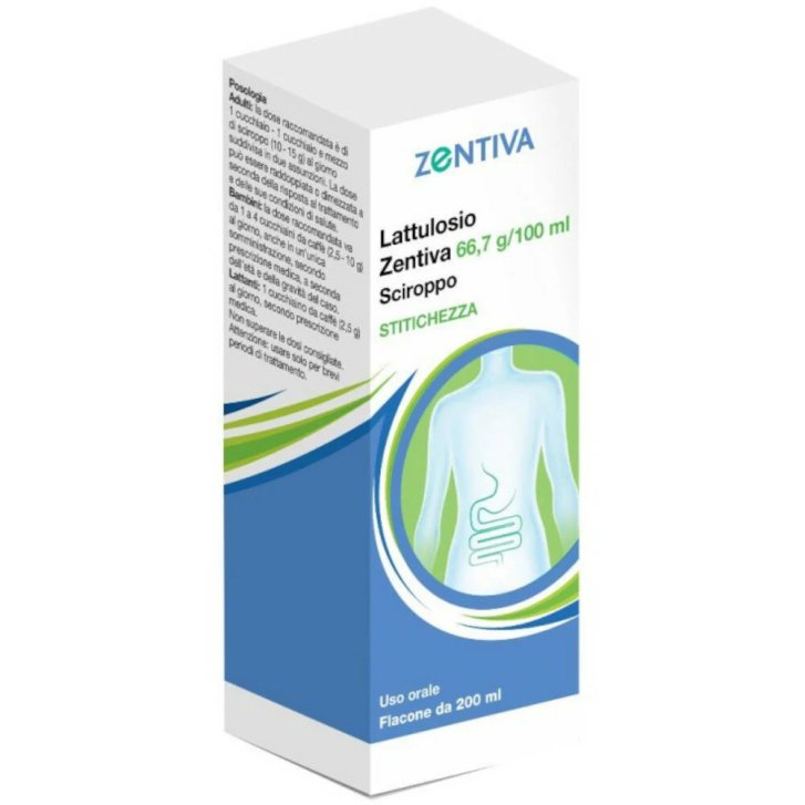 Lattulosio Zentiva Sciroppo Lassativo per Stitichezza Occasionale 200ml - Zentiva