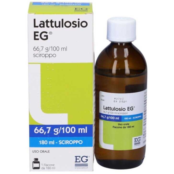 Lattulosio EG Medicinale Sciroppo Lassativo per Stitichezza Occasionale 180 ml - EG