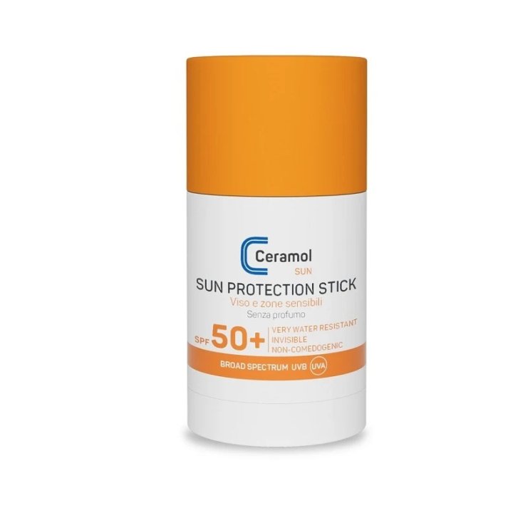 Ceramol Sun Protect Stick Solare Viso e Labbra per Pelli Sensibili 25g - Unifarco