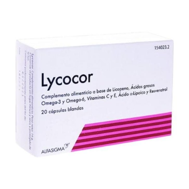 Lycocor Integratore con Licopene Senza Glutine 60 Capsule Vegetali 700mg - La Farmochimica Italiana