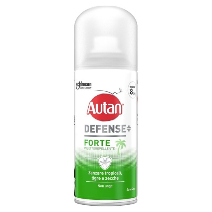 Autan Defense Forte Spray Insettorepellente Zanzare Tropicali Tigre e Zecche 8h DEET 25% 100ml - Autan