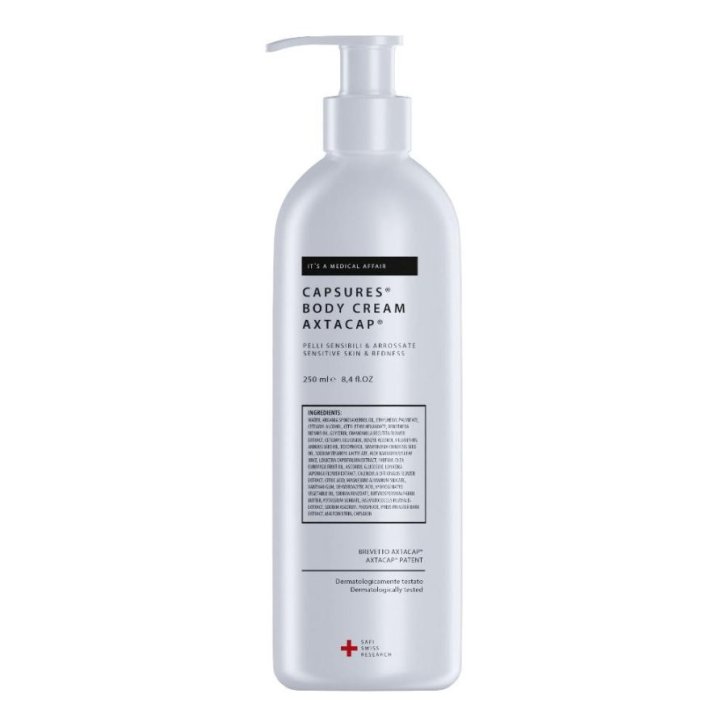 Capsures Body Cream Crema Corpo Lenitiva con Astaxantina Aloe Vera e Calendula 150ml - SAFI MEDICAL CARE