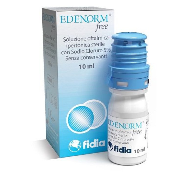 Edenorm Free Collirio Soluzione Oftalmica Ipertonica Senza Conservanti 10ml - Fidia Farmaceutici