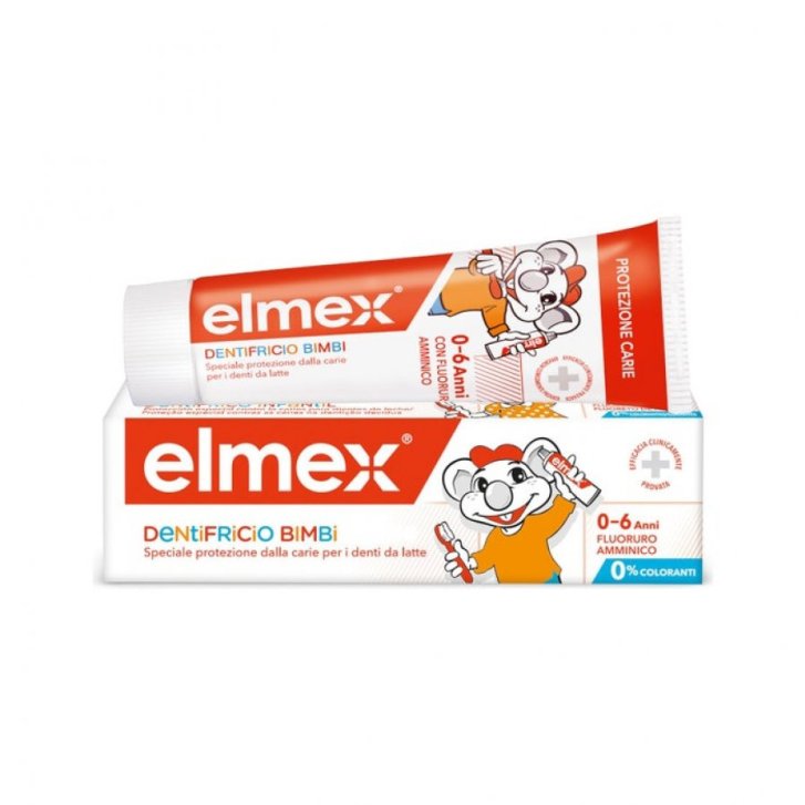 Elmex Bimbi Dentifricio Protezione Carie Denti da Latte 0-6 Anni 500 ppm Fluoro 50 ml - Elmex