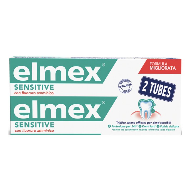 Elmex Sensitive Dentifricio per Denti Sensibili Bitubo 2x75 ml - Elmex