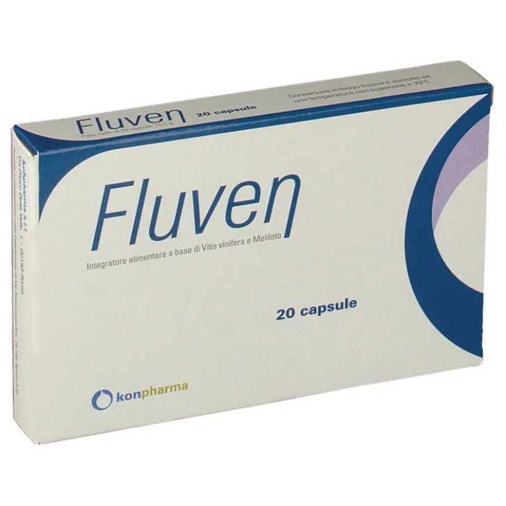 Fluven Integratore Microcircolo con Vite Rossa e Meliloto 20 Capsule - Konpharma