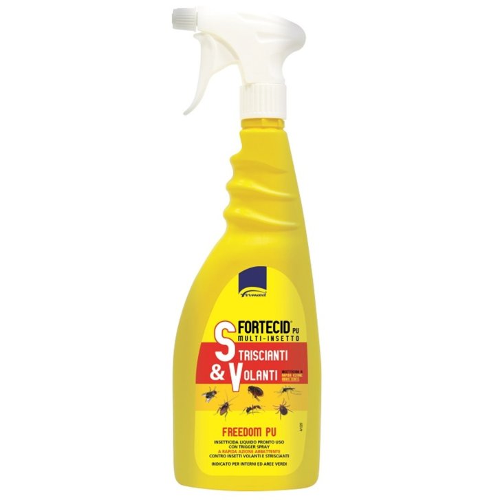 Fortecid PU Multi-Insetto Insetticida-Acaricida Spray Striscianti e Volanti Pronto all\'Uso 750ml - Fortecid