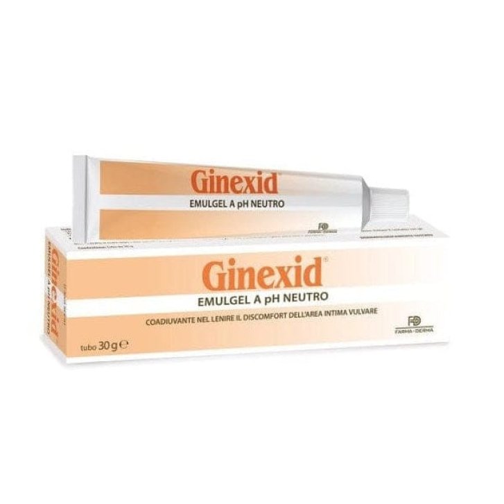Ginexid Emulgel Igiene Intima Lenitivo con Acido Ialuronico e Bisabololo 30g - Farma-Derma