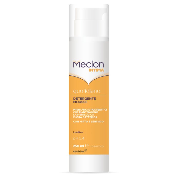 Meclon Intima Quotidiano Detergente Mousse con Prebiotici e Postbiotici 250 ml - Alfasigma