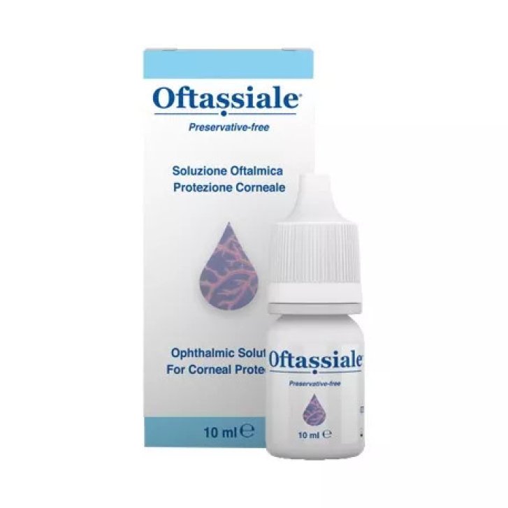 Oftassiale Soluzione Oftalmica con Acido Ialuronico e Vitamine B12 B6 Lubrificazione Corneale 10 ml - D.M.G. Italia