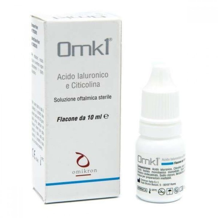 OMK1 Soluzione Oftalmica Sterile con Acido Ialuronico e Citicolina 10ml - Omikron Italia