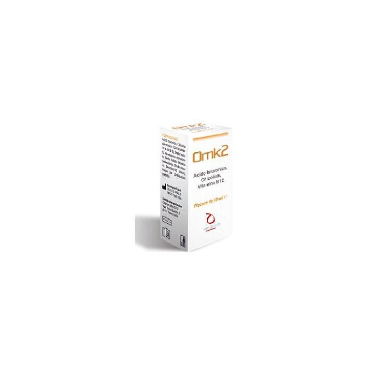OMK2 Soluzione Oftalmica Sterile con Acido Ialuronico Citicolina e Vitamina B12 10ml - Omikron