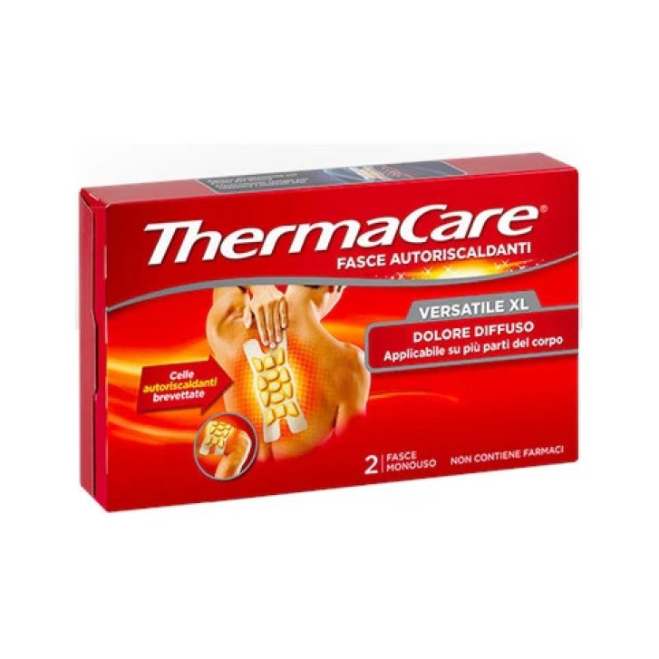 ThermaCare Fascia Autoriscaldante Versatile Dolori Muscolari e Articolari Taglia XL 2 Pezzi - Thermacare