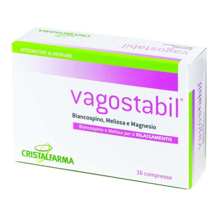Vagostabil Integratore Rilassamento con Biancospino e Melissa 36 Compresse - Cristalfarma
