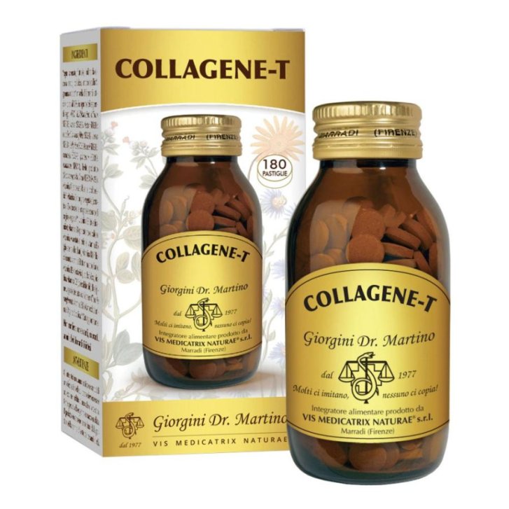 Collagene-T Integratore Collagene Idrolizzato con Enzimi Digestivi Zinco e Vitamine 180 Pastiglie - Dr. Giorgini