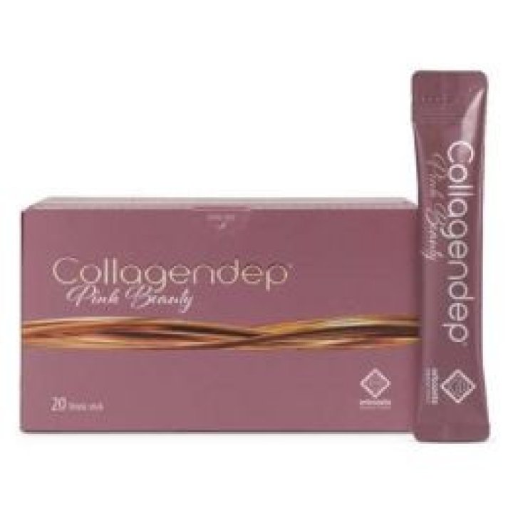 Collagendep Pink Beauty Integratore Collagene e Acido Ialuronico per Salute Vaginale 20 Stick - Erbozeta