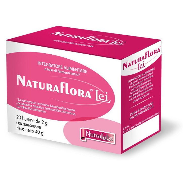 NaturaFlora Lei Integratore Fermenti Lattici Flora Intestinale e Vaginale 20 Bustine Orosolubili - Nutralabs