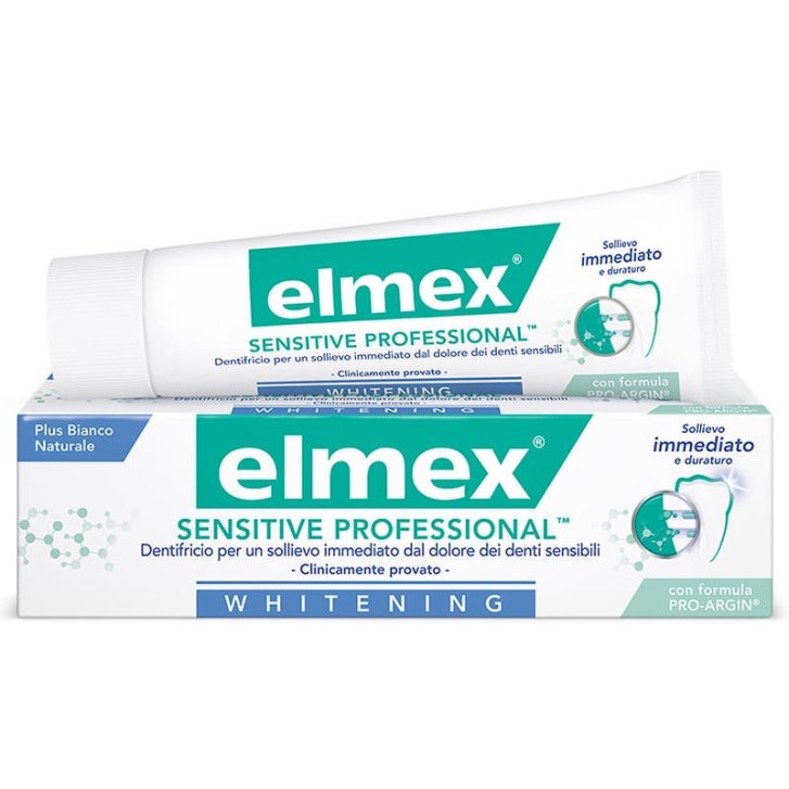 Elmex Sensitive Professional Whitening Dentifricio Sbiancante Denti Sensibili con Formula Pro-Argin 75 ml - Elmex
