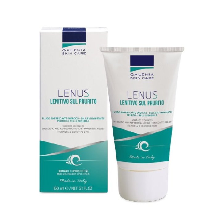 LENUS Fluido Idratante Lenitivo sul Prurito con Alghe Oceaniche e Polidocanolo 150 ml - Galenia Biotecnologie