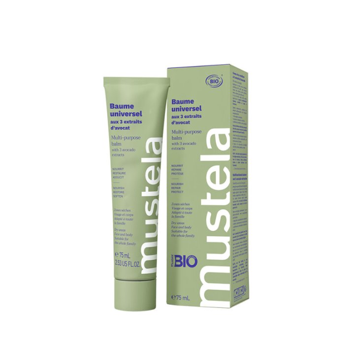 Mustela Crema Ricca Multiuso ai 3 Estratti di Avocado Idratante per Pelle Secca 75 ml - Mustela
