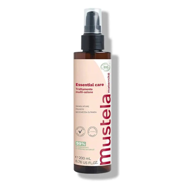 Mustela Essential Care Trattamento Anti-Smagliature Certificato BIO Gravidanza e Post-Parto 200ml - Mustela