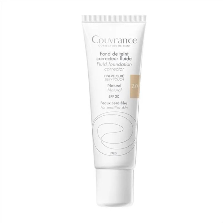 Avène Couvrance Fondotinta Correttore Fluido Tonalità 2.0 Naturale SPF 20 30 ml - Avène Avène Couvrance Fondotinta Correttore Fluido Tonalità 2.0 Naturale SPF 20 30 ml - Avène