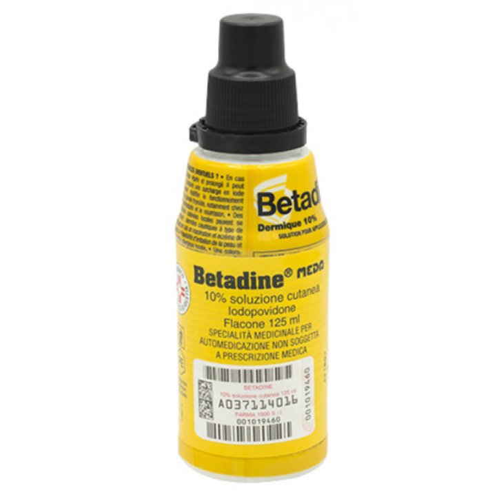 Betadine 10% Soluzione Cutanea Disinfettante con Iodopovidone 125 ml - Betadine