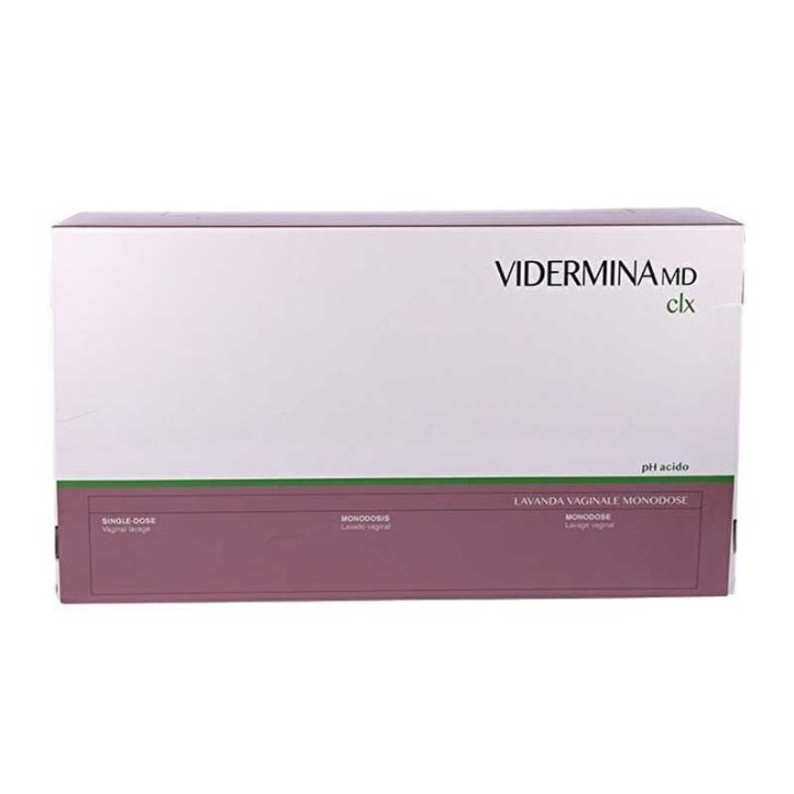 Vidermina MD CLX Lavanda Vaginale Monodose con Clorexidina 0,2% 5 Flaconi da 140ml - Vidermina