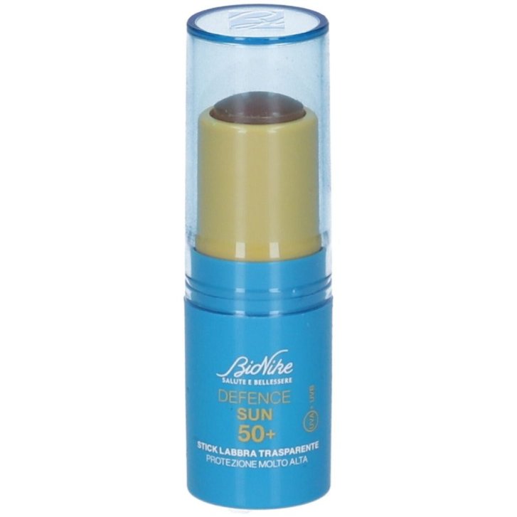 Defence Sun Stick Labbra Trasparente Solare SPF 50+ Resistente all\'Acqua 4,5 ml - Bionike