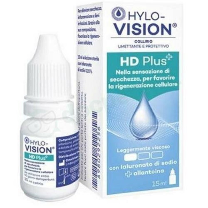 Hylovision HD Plus Collirio Umettante e Protettivo con Acido Ialuronico e Allantoina 15ml - Hylovision