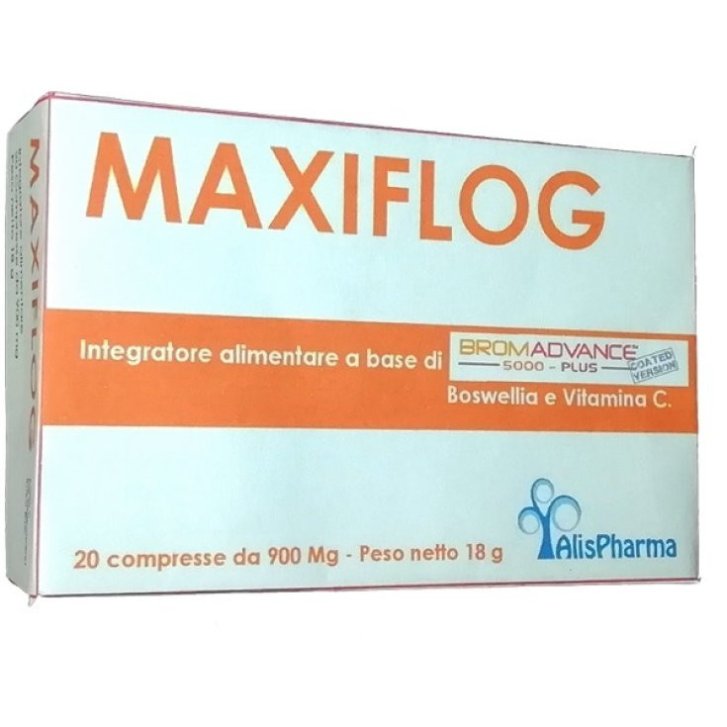 Maxiflog Integratore Articolare e Muscolare con Bromelina Boswellia e Vitamina C 20 Compresse - Omniaequipe
