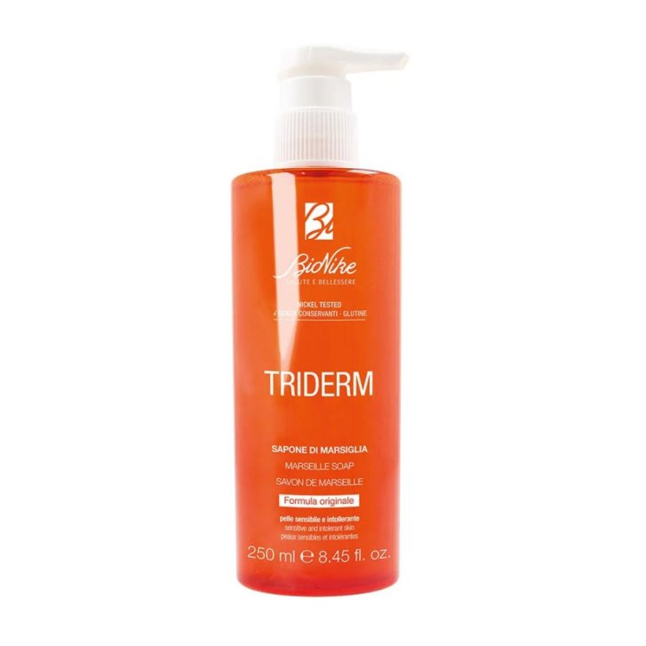 Triderm Sapone di Marsiglia Liquido Detergente Delicato Pelli Sensibili 250ml - Bionike