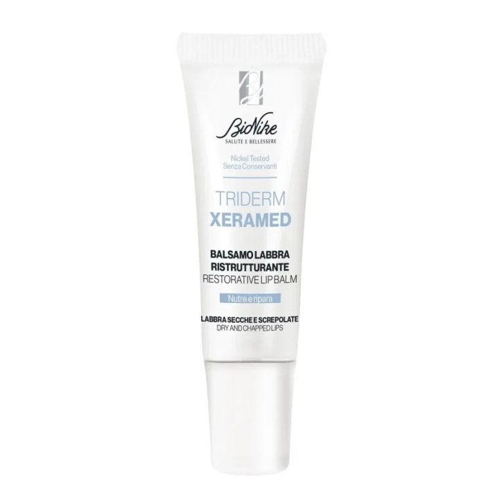 Triderm Xeramed Balsamo Labbra Secche e Screpolate con Burro di Karitè e Vitamina E 10 ml - Bionike