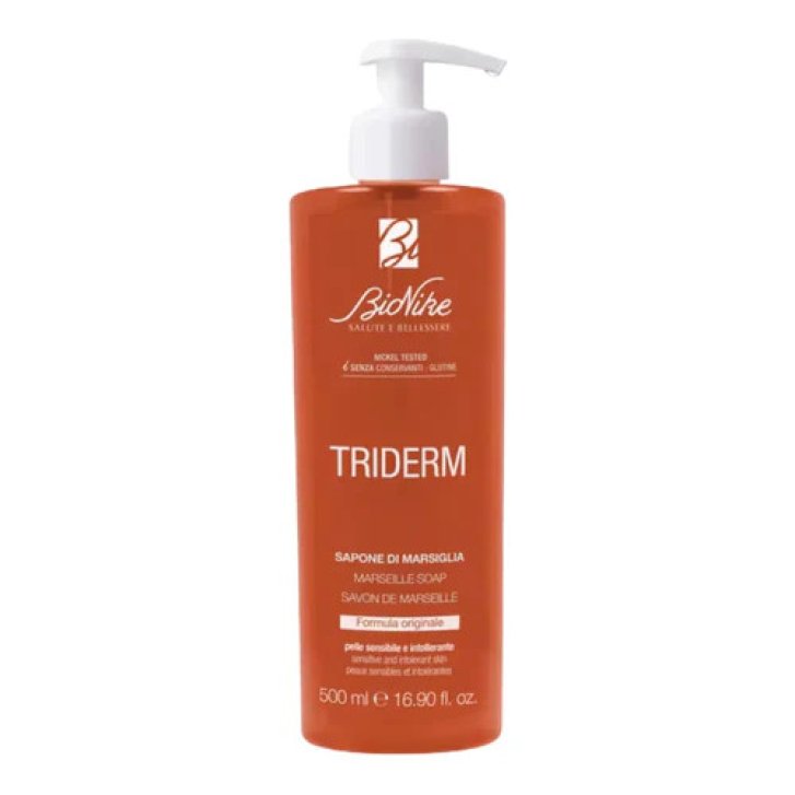 Triderm Sapone di Marsiglia Liquido Detergente Delicato Pelli Sensibili 500ml - Bionike