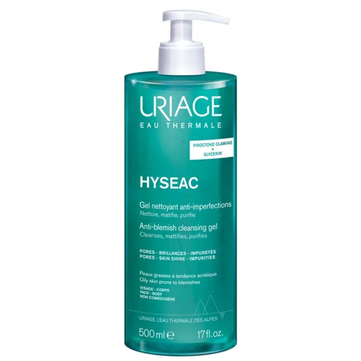 Uriage Hyseac Gel Detergente Purificante Viso e Corpo Pelle Grassa e con Imperfezioni 500ml - Uriage