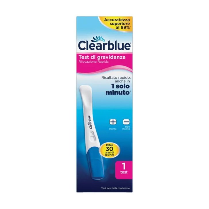 Clearblue Test di Gravidanza Rilevazione Rapida Risultato in 1 Minuto 1 Test - Clearblue