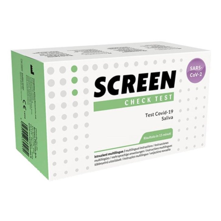 Screen Test Antigenico Rapido Autodiagnostico Covid-19 su Saliva Risultato in 15 Minuti 1 Test - Screen Italia